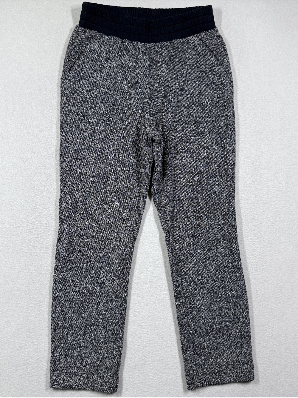 Varley Brymhurst Pants Womens XS Textured Sweatpant Marled Black Pull On Lounge